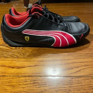 Boys US 6 black and red Ferrari sneakers MESSAGE ME FOR MATCHING POLO